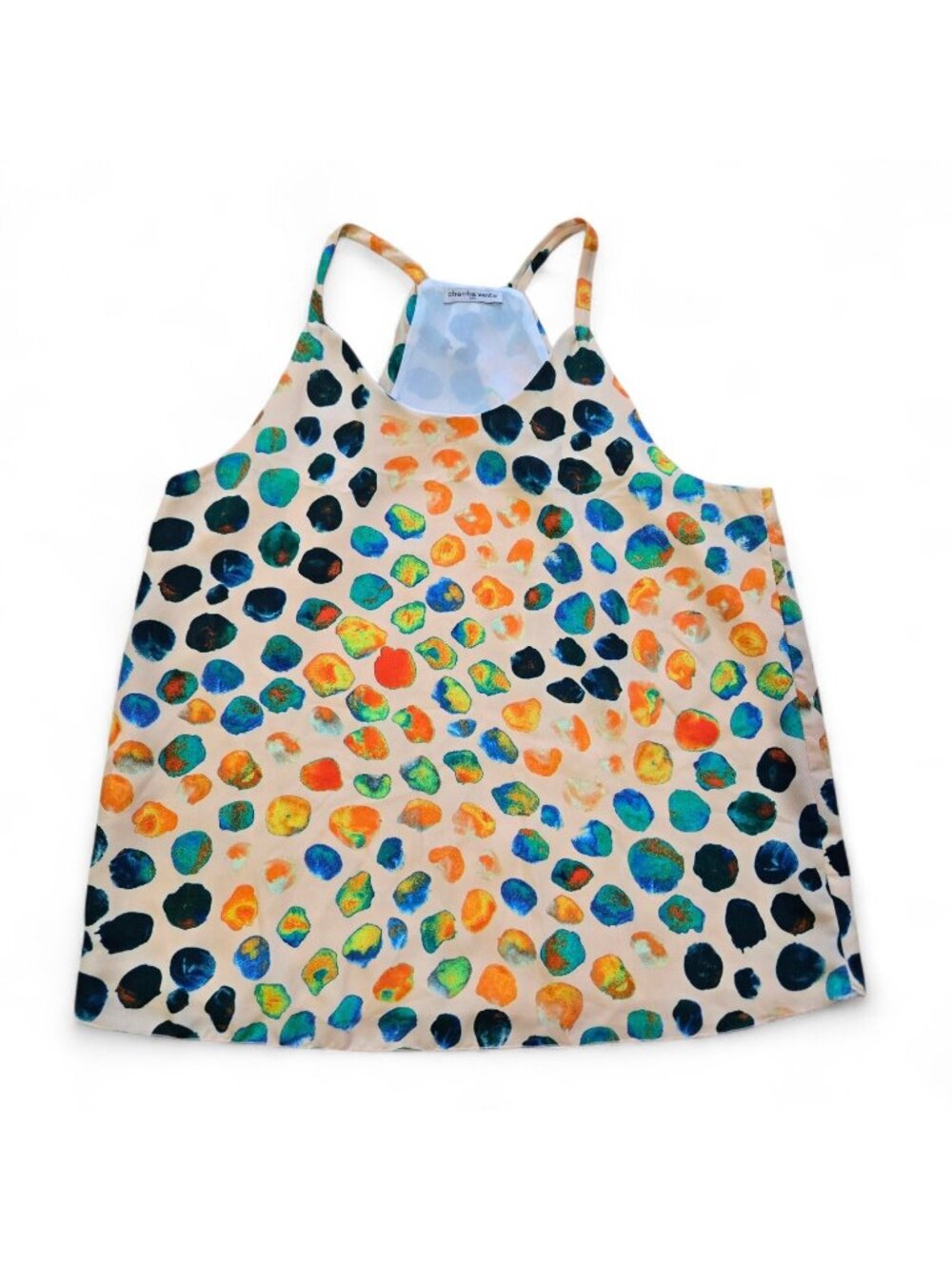Cha Cha Vente Petite Medium Racerback Blouse Sleeveless Lined Tank Top